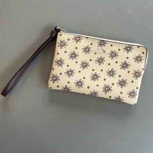 Coach leather wristlet
